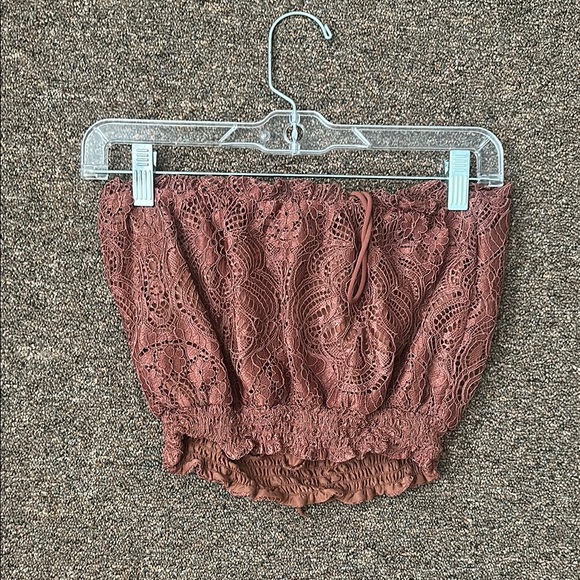 H&M Rust Lace Top - Picture 3 of 3